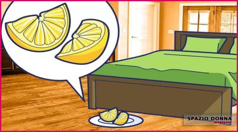 limone vicino al letto